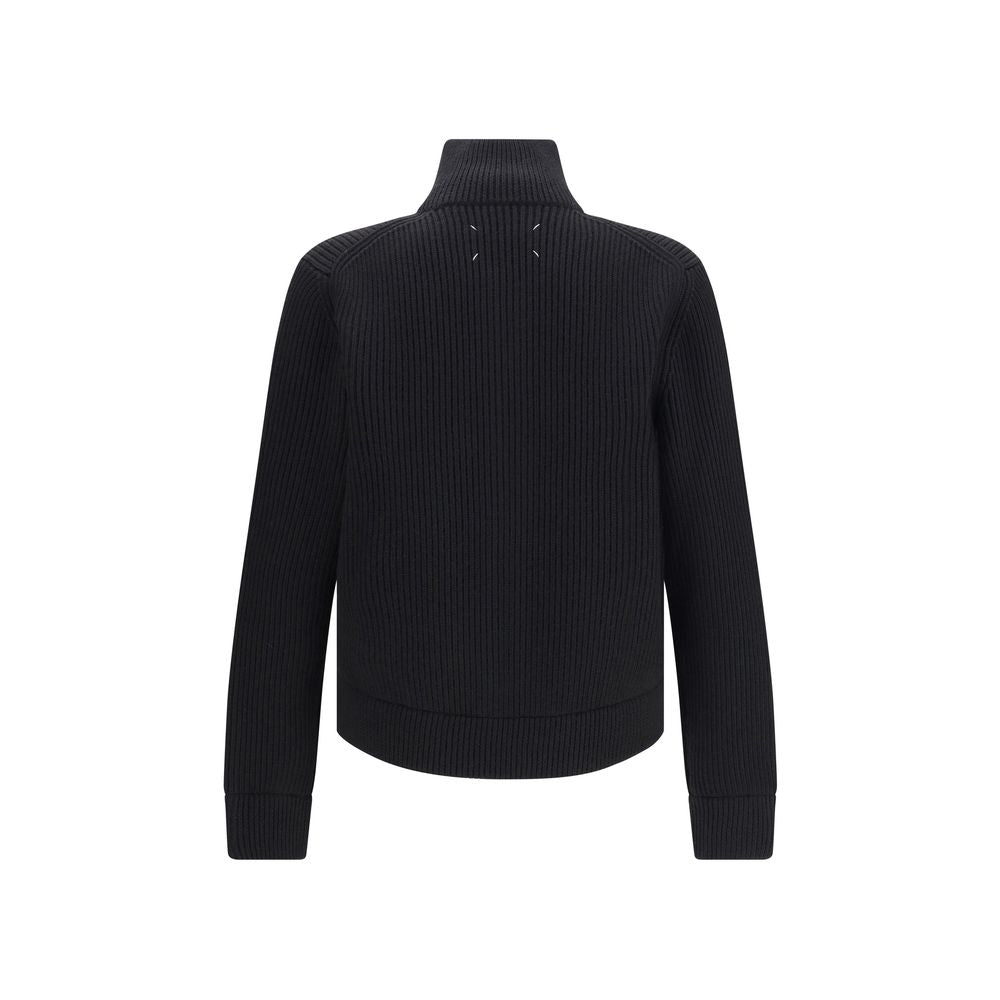 Margiela Zipped Cotton Cardigan Mens Cardigan Mens Sweater