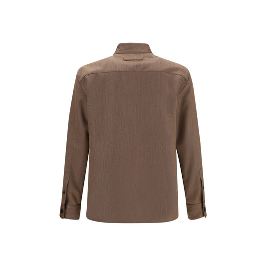 ZEGNA Wool Ovs-overshirt Mens Jacket