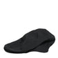 Dolce & Gabbana Black Cotton Blend Newsboy Men Cloth Cap Hat
