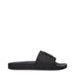 Palm Angels Black Cotton Slippers