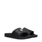 Marcelo Burlon Black Cotton Slippers