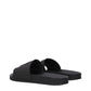 Palm Angels Black Cotton Slippers