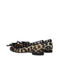 Ganni Brown Fabric Ballet Flats