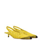 Jacquemus Yellow Leather Flat Sandals