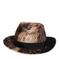 Dolce & Gabbana Multicolor Cotton Blend Fedora Capello Men Hat