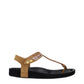 Isabel Marant Beige Leather Flip-Flop Sandals