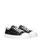 Moschino Black Fabric Low Top Sneakers