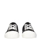 Moschino Black Fabric Low Top Sneakers