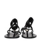 Isabel Marant Black Leather Flip-Flop Sandals