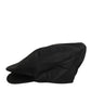 Dolce & Gabbana Black Cotton Stretch Newsboy Cloth Capello Hat