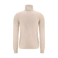 Max Mara Beige Wool Turtleneck
