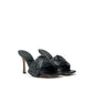 Bottega Veneta Green Leather Stiletto Heel Sandals