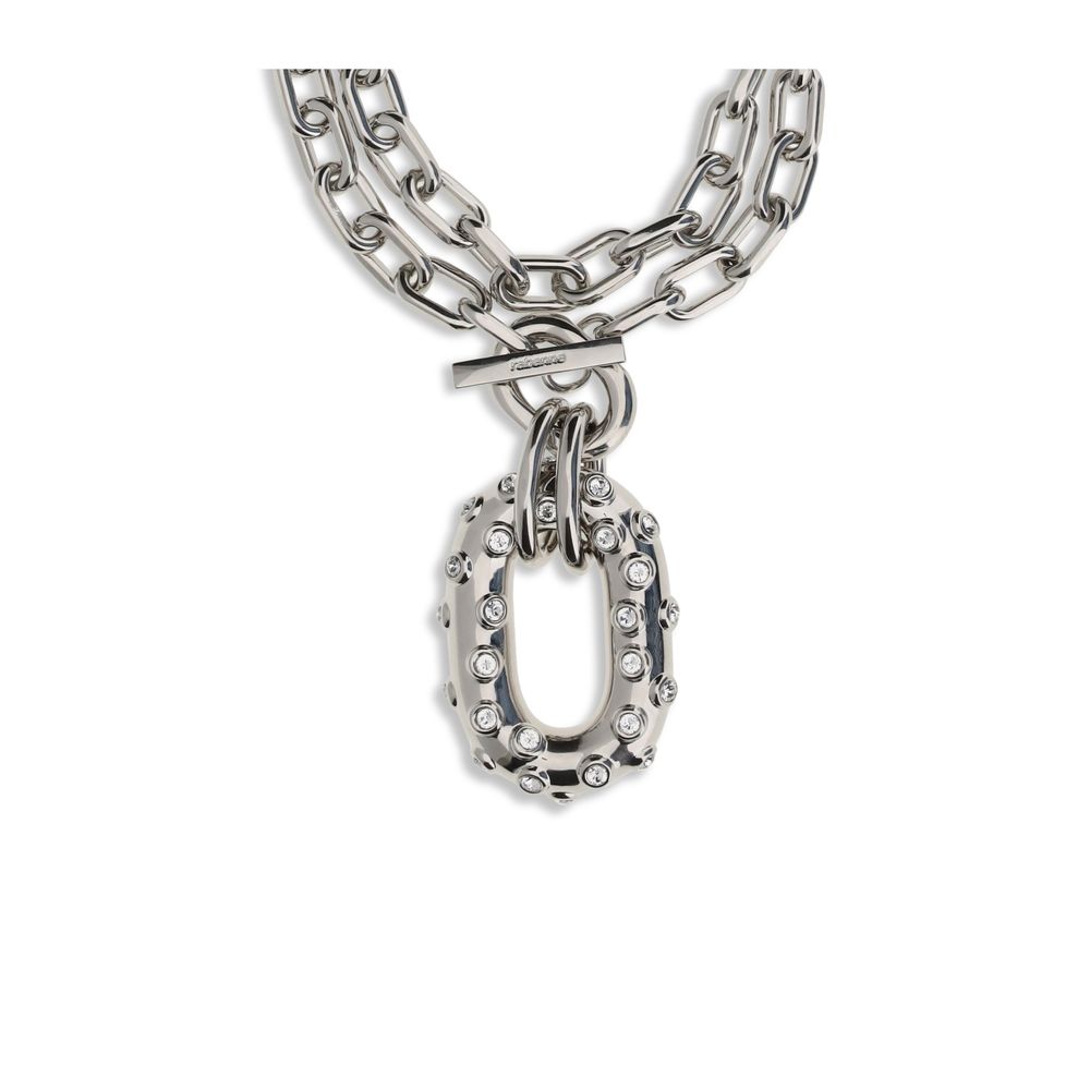 Rabanne Silver Metal Necklace