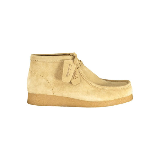 Clarks Beige Polyester Sneaker