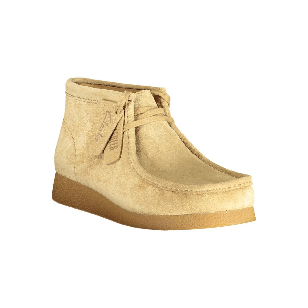 Clarks Beige Polyester Sneaker