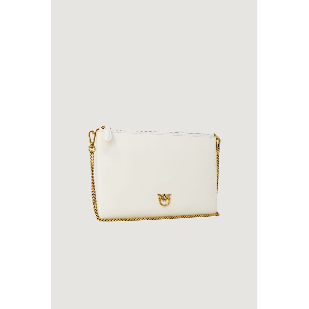 PINKO Cream Leather Clutch Bag Womens Clutch Bag