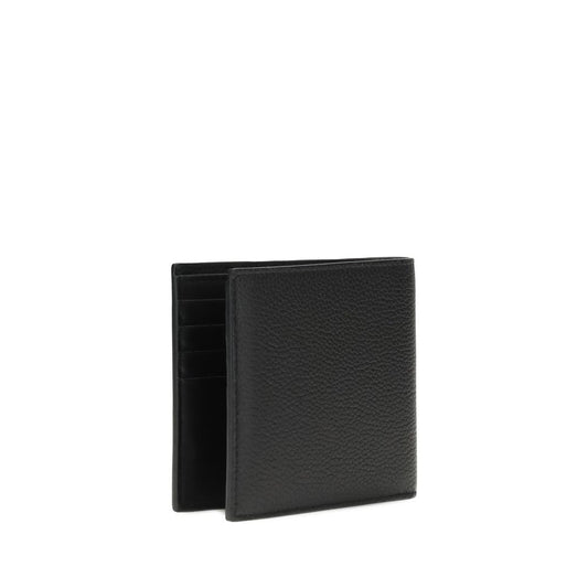 Burberry Black Calf Leather Bos Taurus Wallet