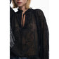 Desigual Nero Polyester Woman Blouse