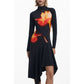 Desigual Black Cotton Dress