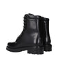 Off-White Black Leather Ankle Boots