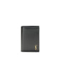 Saint Laurent Black Calf Leather Bos Taurus Wallet