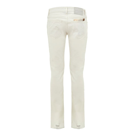 Jacob Cohen White Cotton Skinny Jeans