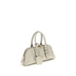 PINKO White Calf Leather Bos Taurus Handbag