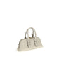 PINKO White Calf Leather Bos Taurus Handbag