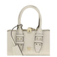 PINKO White Calf Leather Bos Taurus Handbag