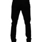 Dolce & Gabbana Black Cotton Stretch Skinny Men Denim Jeans