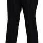 BENCIVENGA Black High Waist Straight Dress Trouser Pants