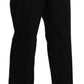 BENCIVENGA Black High Waist Straight Dress Trouser Pants
