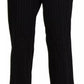 BENCIVENGA Black High Waist Straight Dress Trouser Pants