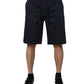 Dolce & Gabbana Navy Blue Cotton Stretch Men Bermuda Shorts Mens Shorts