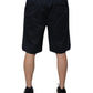 Dolce & Gabbana Navy Blue Cotton Stretch Men Bermuda Shorts Mens Shorts