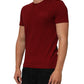 Dolce & Gabbana Maroon Cotton Crew Neck Short Sleeves T-Shirt Mens T-Shirt