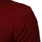 Dolce & Gabbana Maroon Cotton Crew Neck Short Sleeves T-Shirt Mens T-Shirt
