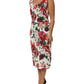 Dolce & Gabbana Multicolor Floral Print Viscose Sheath Dress