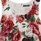 Dolce & Gabbana Multicolor Floral Print Viscose Sheath Dress