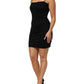 Dolce & Gabbana Black Faux Pearl Cotton Sheath Mini Dress