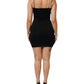 Dolce & Gabbana Black Faux Pearl Cotton Sheath Mini Dress