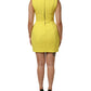 Dolce & Gabbana Yellow A-line Sheath Sleeveless Mini Dress