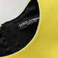 Dolce & Gabbana Yellow A-line Sheath Sleeveless Mini Dress