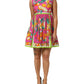 Dolce & Gabbana Pink Fruit Print A-line Mini Sleeveless Dress