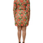 Dolce & Gabbana Multicolor Floral Embroidery Aline Mini Dress