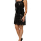 Dolce & Gabbana Black Cut Out A-line Sheath Mini Dress