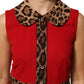 Dolce & Gabbana Red Leopard Viscose Sheath A-line Dress