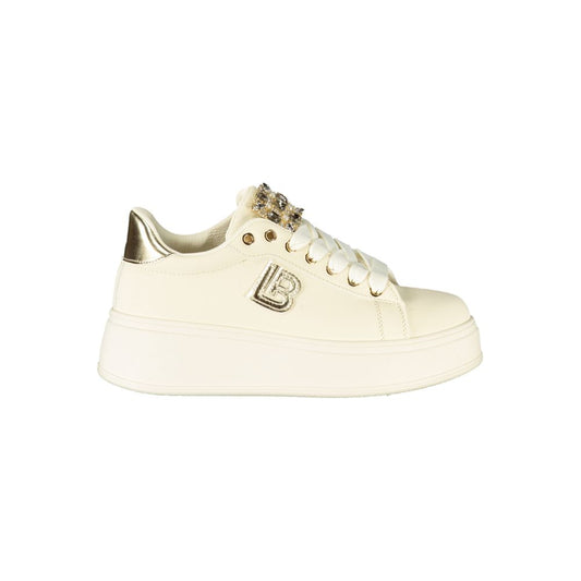 Laura Biagiotti Beige Polyester Sneaker