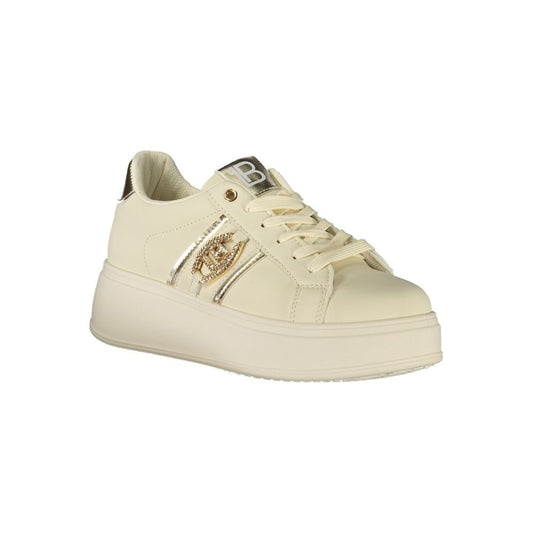 Laura Biagiotti Beige Polyester Sneaker