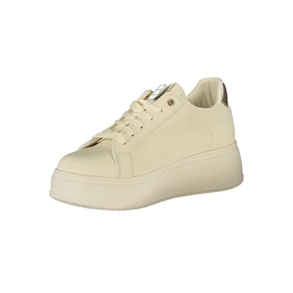 Laura Biagiotti Beige Polyester Sneaker